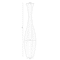 Uniquewise Decorative Contemporary Bamboo Floor Flower Vase for Living Room, Entryway or Dining, 43 Inch White QI004207.L.WT - alternate 2